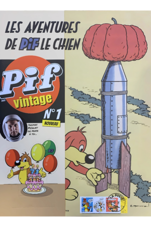📢 Édition Collector : Pif le Chien N°1 + Timbre Anniversaire Oblitéré !